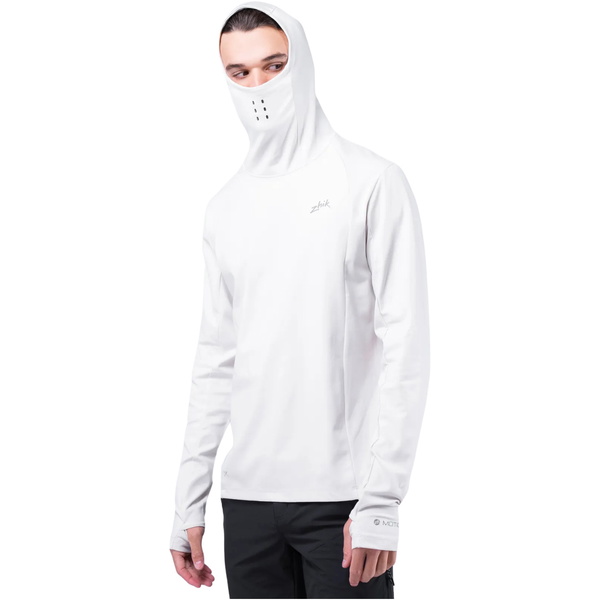 2026 Zhik Mens Motion Long Sleeve Hooded Top ATP-0100-M-PLT - Platinum
